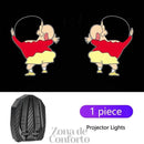 AutoPic™ – Projetor de Imagem LED para Porta de Carro