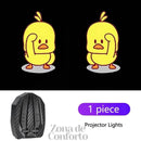 AutoPic™ – Projetor de Imagem LED para Porta de Carro