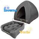 PetCave™ – Caminha Iglu 2 em 1 para Cães e Gatos