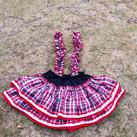 Saia Com Suspensório Quadrilha, Festa Junina ADULTO P , M e G