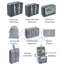 TravelEssentials™ - Kit de Sacos Organizadores Premium (8 Peças)