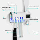 UV Guardian™ - Suporte Esterilizador UV e Dispenser para Escovas de Dentes