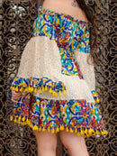 Vestido Boho com Mangas Longas