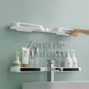 SpinRack™ - Suporte Organizador Multifuncional Auto-Adesivo Para Banheiro Giratório Performação Do Sem Furos Rack