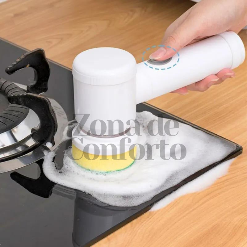 TurboClean™️ - Escova Multifuncional Eletrica de Limpeza 5 em 1 Sem Fio