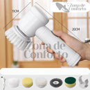 TurboClean™️ - Escova Multifuncional Eletrica de Limpeza 5 em 1 Sem Fio