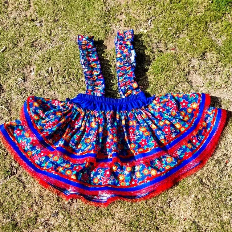 Saia Com Suspensório Quadrilha, Festa Junina ADULTO P , M e G