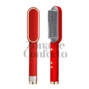 Escova Alisadora Anion Hair Pro 3 em 1 , Secador, Chapinha e Modelador de Cachos Bivolt