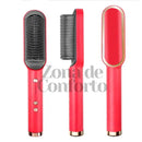 Escova Alisadora Anion Hair Pro 3 em 1 , Secador, Chapinha e Modelador de Cachos Bivolt