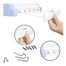 Varal De Parede Automático Rotoflex Para Apartamento Ou Casa Branco– 5 Cordas Retrátil