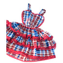 Vestido Adulto Festa Junina Jardineira Caipira Xadrez Envio Imediato