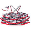 Vestido Adulto Festa Junina Jardineira Caipira Xadrez Envio Imediato