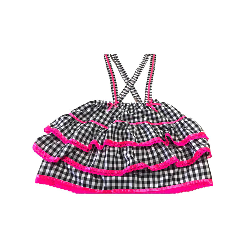 Vestido Adulto Festa Junina Jardineira Caipira Xadrez Envio Imediato