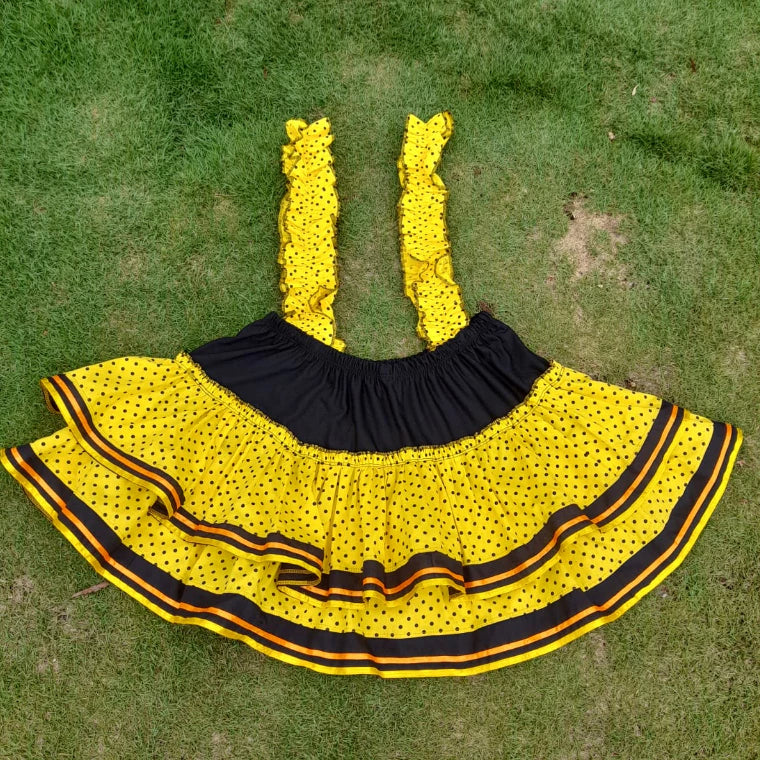 Saia Com Suspensório Quadrilha, Festa Junina ADULTO P , M e G