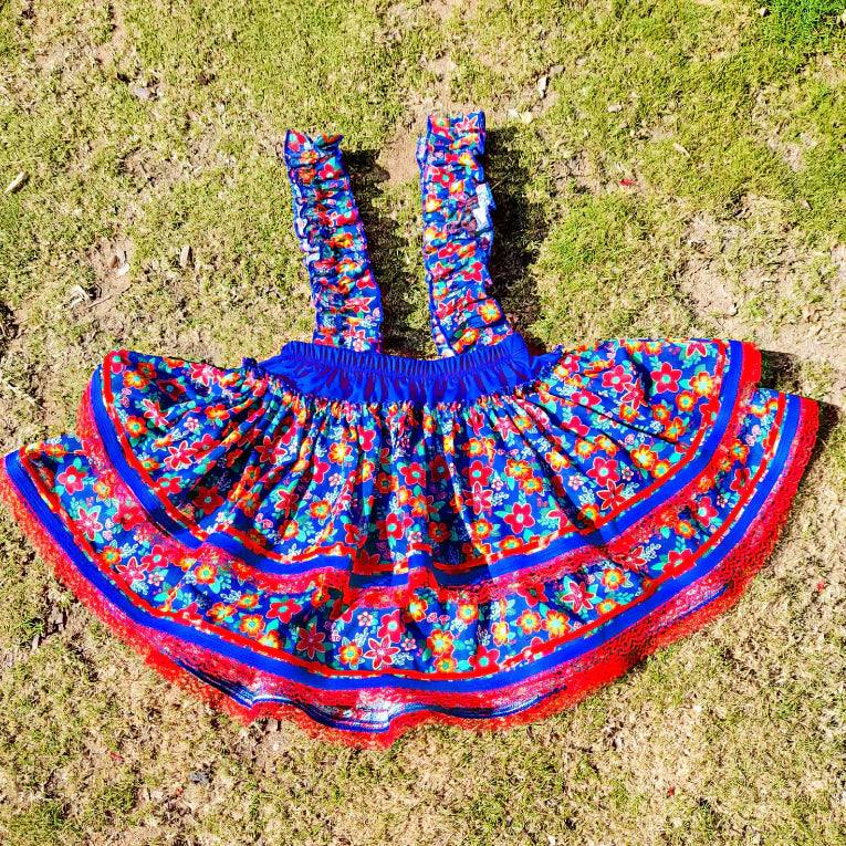 Saia Com Suspensório Quadrilha, Festa Junina ADULTO P , M e G
