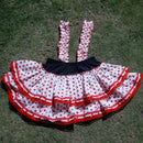 Saia Com Suspensório Quadrilha, Festa Junina ADULTO P , M e G