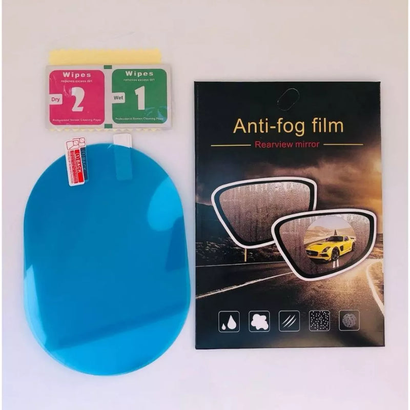 Segurança Cristal™ - Película Hidrofóbica e Antiembaçante para Retrovisor de Carro