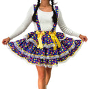 Saia Rodada Curta Caipira Festa Junina Quadrilha Arraiá São João Adulta Enfeite de Cabelo Chapéu Caipira Palha