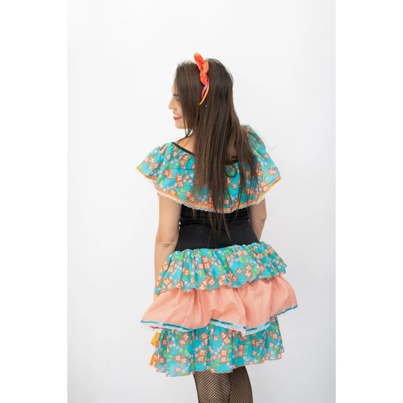vestido de festa  Junina caipira adulto Iris  0025A