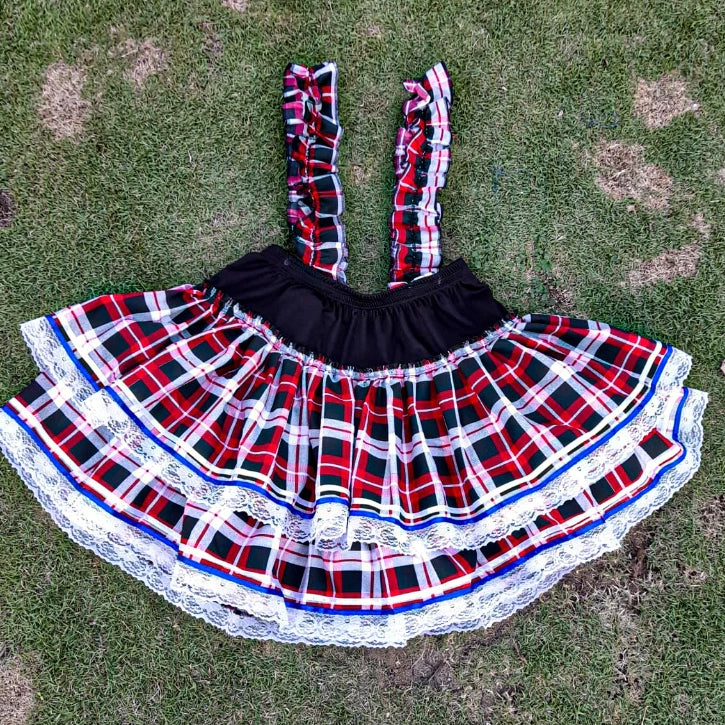 Saia Com Suspensório Quadrilha, Festa Junina ADULTO P , M e G