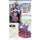 Vestido Adulto Festa Junina Jardineira Caipira Xadrez Envio Imediato