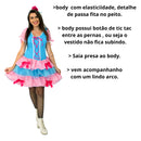 Vestido de Festa Junina Caipira Xadrex Adulto Turquesa envio já (0011A)
