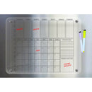 TaskMaster™ – Planner Acrílico com Caneta e Ímãs Decorativos